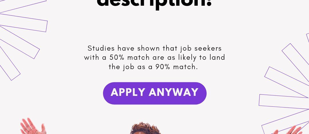 Don't Self-Reject: Why You Should Apply Even If You Don't Match the Job Description 100%