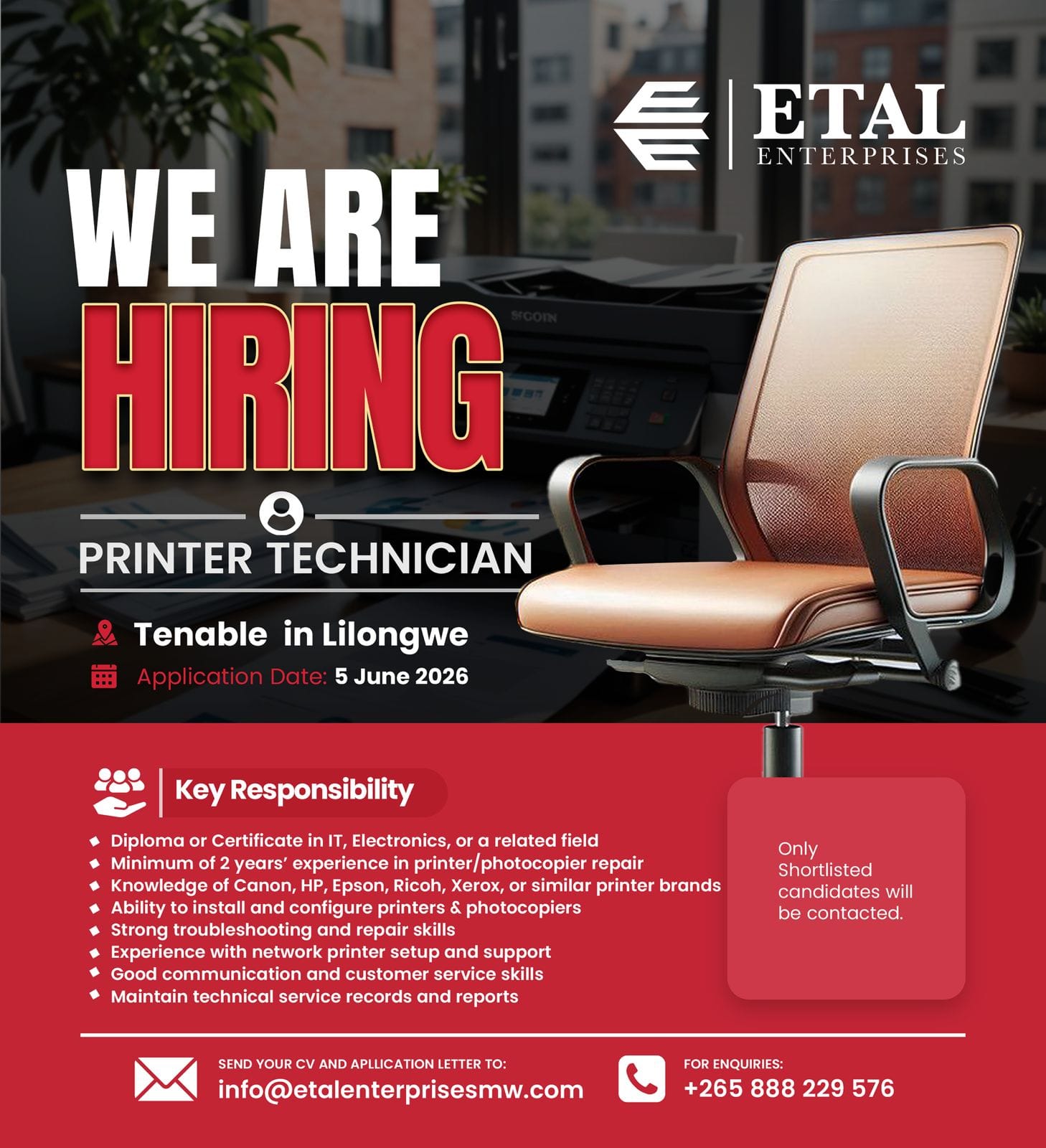 Printer Technician Printer Technician